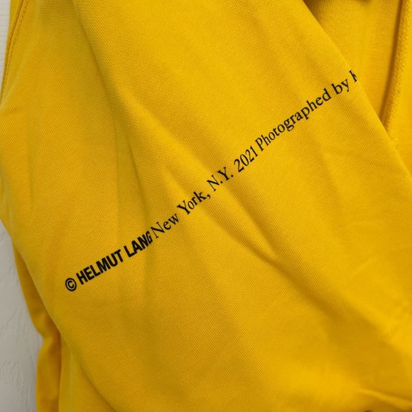 Helmut Lang Yellow NY Hoodie Sweatshirt - Picture 6 of 11